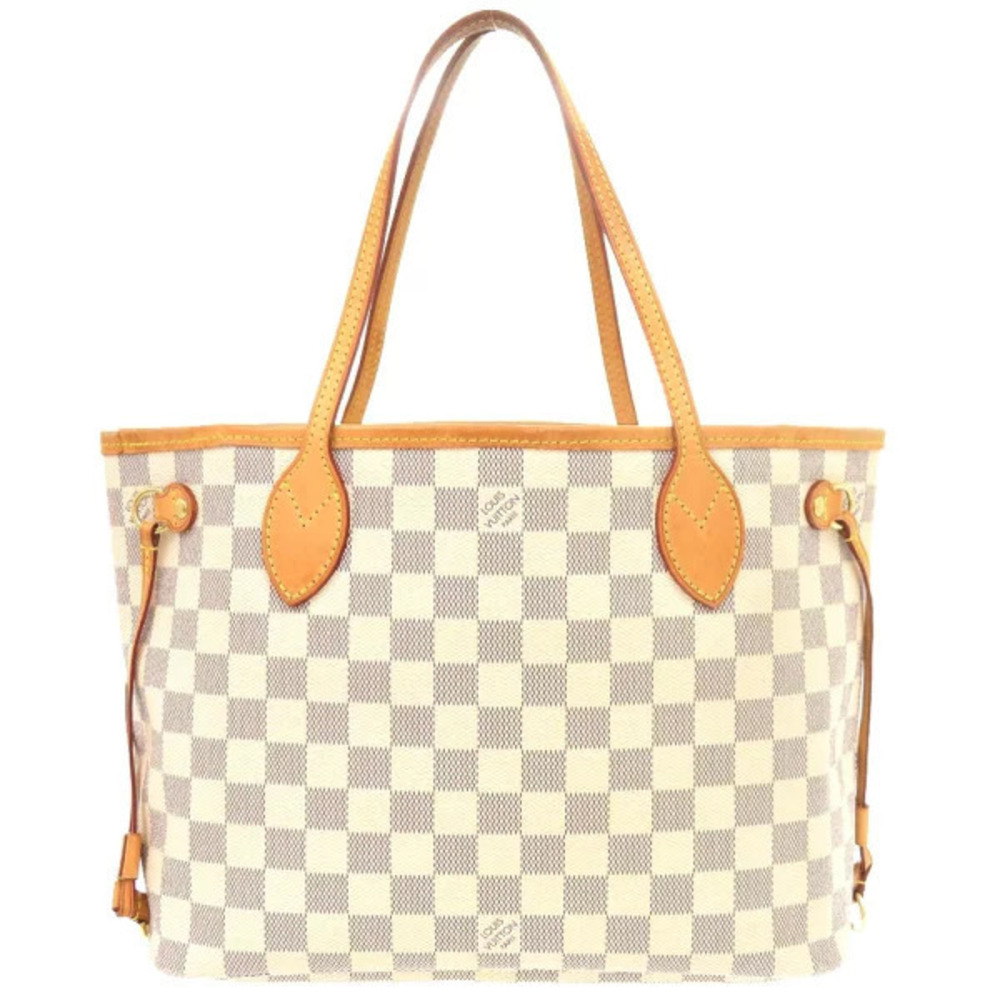 Louis Vuitton Bag Azur Tote White Damier LV Neverfull